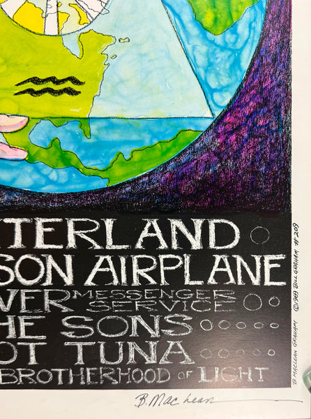 AUCTION - BG-209 - Santana/Jefferson Airplane - Double-New Year's Eve - 1969 Poster - Fillmore West/Winterland - Near Mint Minus