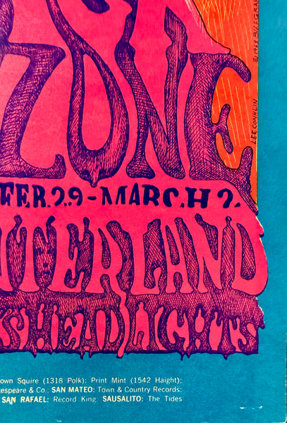 AUCTION - BG-109 - Cream - Lee Conklin - 1969 Poster - Fillmore/Winterland - Excellent