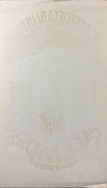 AUCTION - BG-31 - Butterfield Blues Band - Jefferson Airplane - Wes Wilson - 1966 Poster - Fillmore Auditorium - Very Good