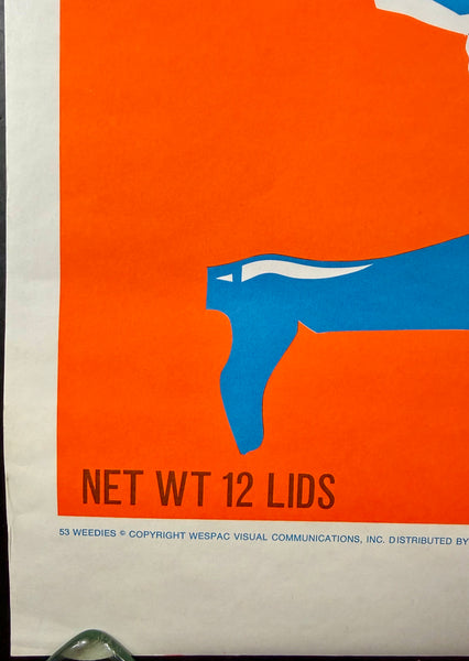 AUCTION - Weedies - Breakfast of Headstarters - Dennis Dent - 1969 Black Light Poster - Near Mint Minus
