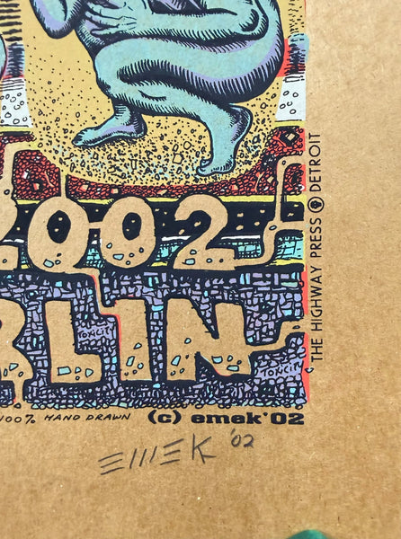 AUCTION - System of a Down - Berlin '02 - Kraft Paper Edition - Emek - Near Mint