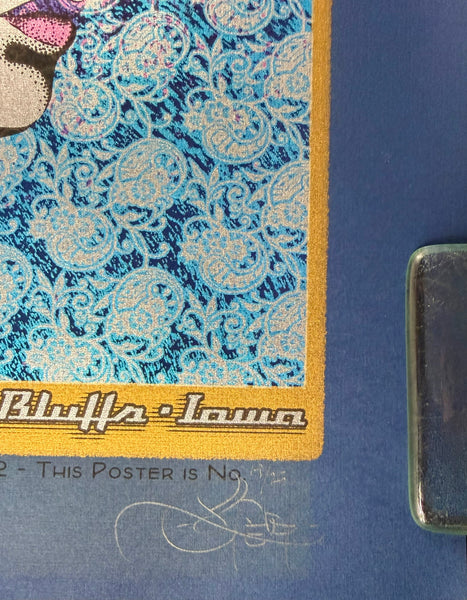AUCTION - Black Keys - Council Bluffs '11 - Blue Linen Edition - Chuck Sperry - Mint