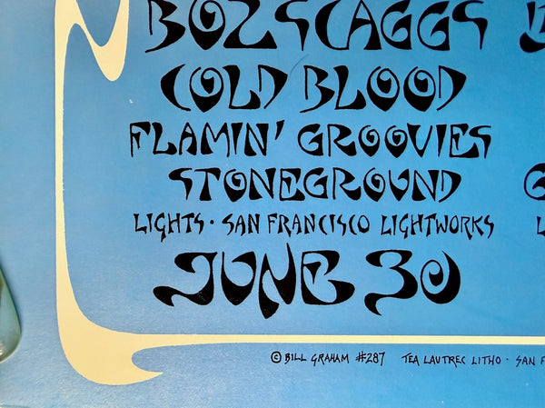 AUCTION - BG-287 - Grateful Dead - 1971 Poster - Fillmore West Closing - Near Mint