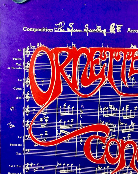 AUCTION - AOR 2.80 - Ornette Coleman - 1968 Poster -  Fillmore West - Excellent