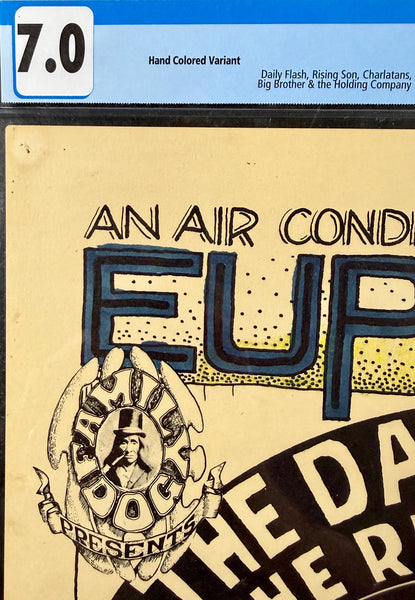 FD-7 - "Euphoria" - Daily Flash - Wes Wilson - 1966  Poster - Avalon Ballroom - CGC Graded 7.0