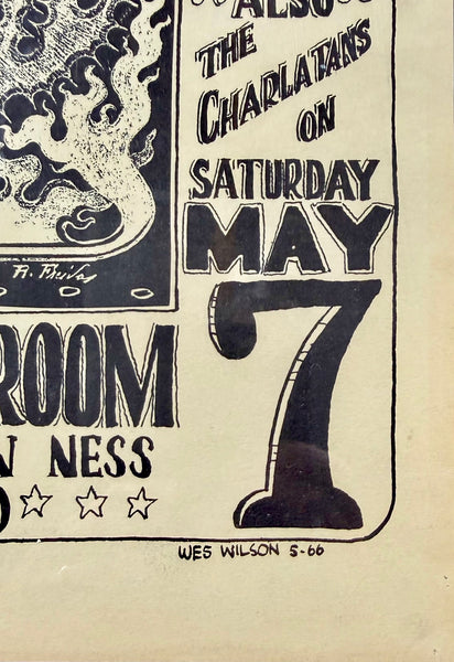 FD-7 - "Euphoria" - Daily Flash - Wes Wilson - 1966  Poster - Avalon Ballroom - CGC Graded 7.0