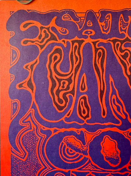 AUCTION - Canned Heat - Gilbert Shelton - 1968 Poster - Vulcan Gas Co. - Excellent