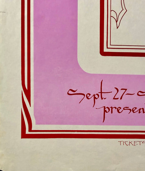 AUCTION - Allman Brothers - Duane Allman - Bill Narum - 1971 Poster - Dallas TX -  Excellent
