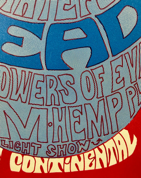 AUCTION - Grateful Dead - 1967 Poster - Continental Ballroom - Near Mint