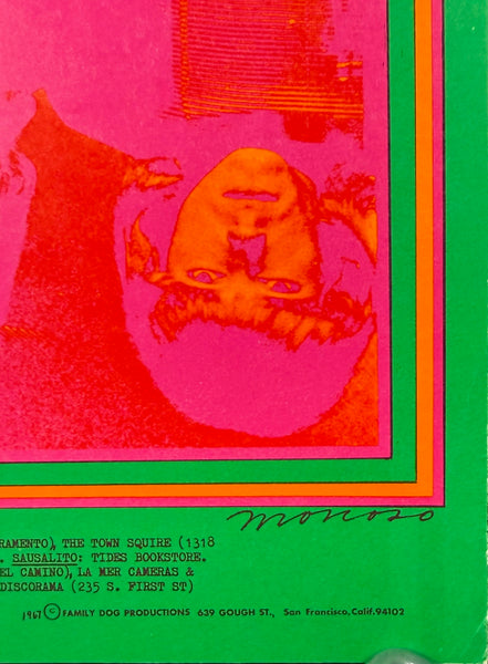 AUCTION - FD-53 - Quicksilver/John Lee Hooker - Moscoso Signed - 1967 Poster - Avalon Ballroom - Excellent