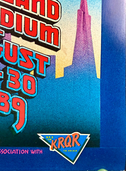 AUCTION -  BGP-32 - The Who - Randy Tuten Signed - 1989 Poster - Oakland - Excellent