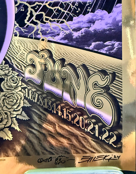 AUCTION - Dead & Company - Las Vegas '24 - Gold Foil - Edition of 25 - Emek - Near Mint
