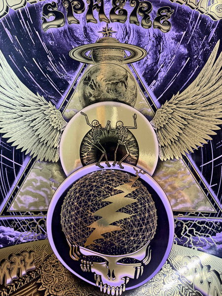 AUCTION - Dead & Company - Las Vegas '24 - Gold Foil - Edition of 25 - Emek - Near Mint