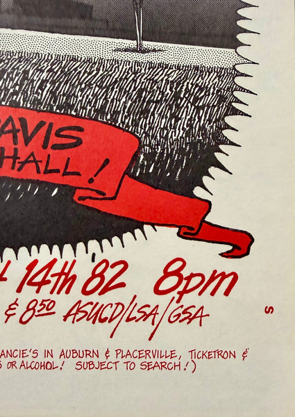 AUCTION - AOR 4.109 - Grateful Dead - 1982 Poster - UC Davis - Excellent