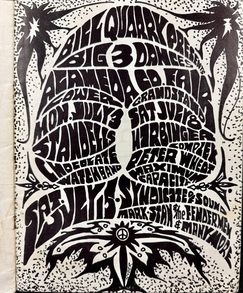 AUCTION - AOR 2.296 - Grateful Dead Young Rascals - 1967 Program - Oakland Auditorium - Very Good