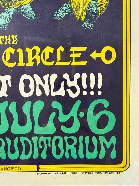 AUCTION - BG-15 - The Turtles - Wes Wilson - 1966 Poster - Fillmore Auditorium - CGC Graded 9.2