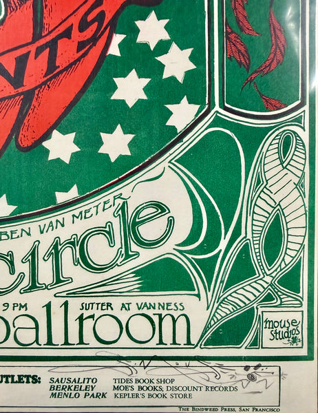AUCTION - FD-33-OP-1 - Grateful Dead - Mouse Signed - 1966 Poster - Avalon Ballroom - CGC Graded 9.4