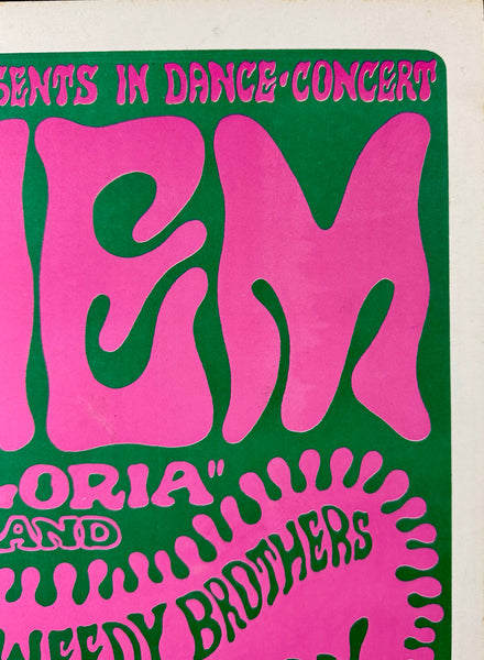 AUCTION - BG-12 - Van Morrison & Them - Wes Wilson - 1966 Poster - Fillmore Auditorium - Near Mint Minus - SF Rock Posters & Collectibles