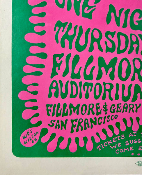 AUCTION - BG-12 - Van Morrison & Them - Wes Wilson - 1966 Poster - Fillmore Auditorium - Near Mint Minus - SF Rock Posters & Collectibles