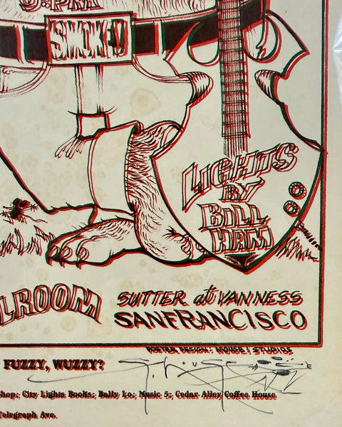 FD-16 - Sir Douglas Quintet - Mouse Signed - 1966 Poster - Avalon Ballroom - CGC Grade 7.5