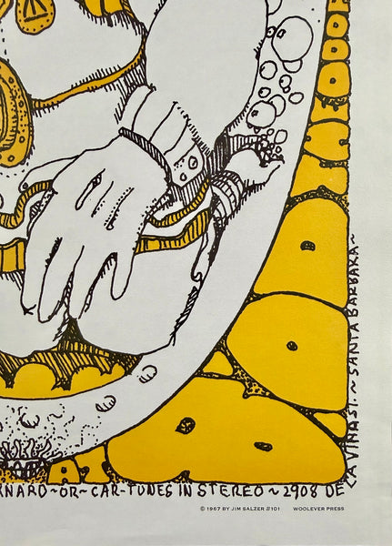AUCTION - AOR 3.46 - Grateful Dead - The Doors - 1967 Poster - Santa Barbara, CA - Near Mint Minus