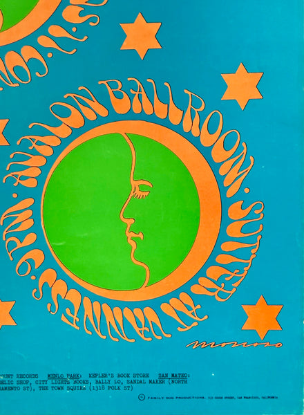 AUCTION - FD-46 - Country Joe & the Fish - Victor Moscoso - 1967 Poster - Avalon Ballroom  - Excellent