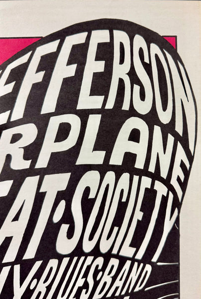 AUCTION - BG-10 - Jefferson Airplane - Great Society - Wes Wilson - 1966 Poster - Fillmore Auditorium - Excellent - SF Rock Posters & Collectibles