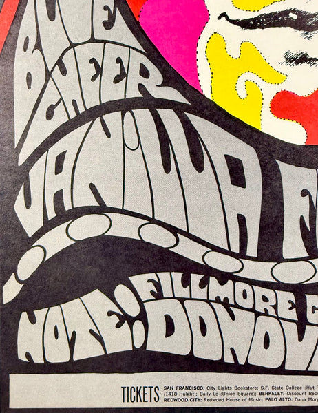 AUCTION - BG-84 -  Blue Cheer - Bonnie MacLean - 1967 Poster - Near Mint - SF Rock Posters & Collectibles