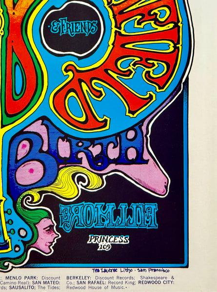 AUCTION - BG-166 - Butterfield Blues Band - Greg Irons - 1969 Poster - Fillmore West - Mint