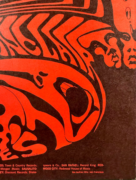 AUCTION - BG-143 - Santana - Procol Harum - Lee Conklin - 1968 Poster - Fillmore West - Near Mint - SF Rock Posters & Collectibles
