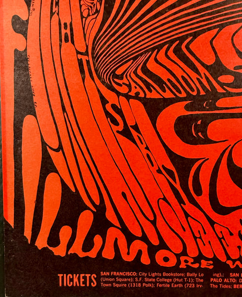 AUCTION - BG-143 - Santana - Procol Harum - Lee Conklin - 1968 Poster - Fillmore West - Near Mint - SF Rock Posters & Collectibles