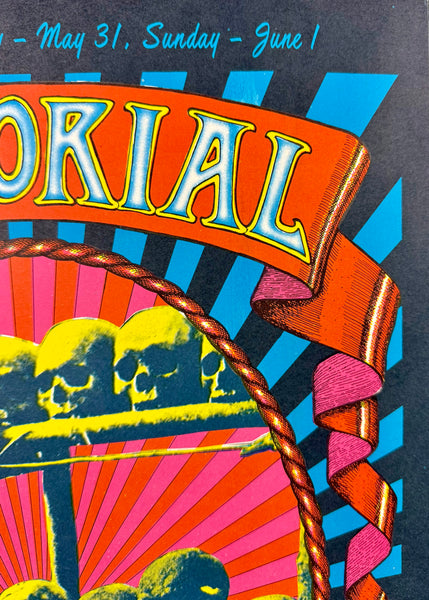 AUCTION - AOR 2.160 - Grateful Dead - "Memorial" -  Alton Kelley - 1968 Poster - Excellent