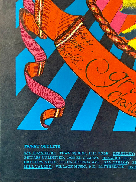 AUCTION - AOR 2.160 - Grateful Dead - "Memorial" -  Alton Kelley - 1968 Poster - Excellent