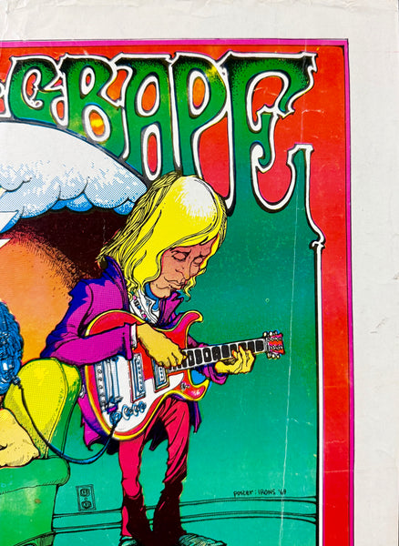 AUCTION - AOR 2.29 - Moby Grape - Greg Irons - 1969 Poster - Avalon Ballroom - Very Good