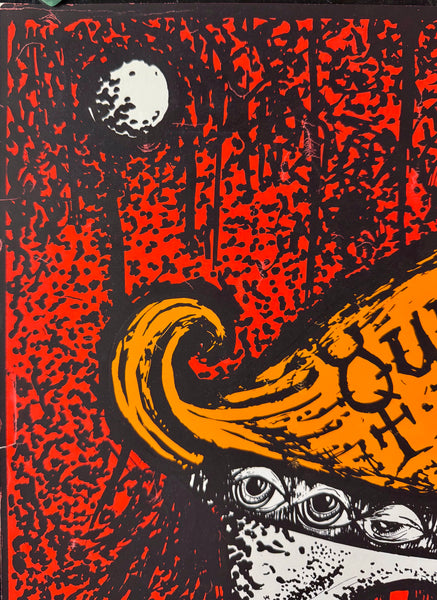 AUCTION - AOR 4.161 - Grateful Dead - 1970 Day-Glo Poster - Panther Hall Texas - Near Mint