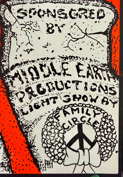 AUCTION - AOR 4.161 - Grateful Dead - 1970 Day-Glo Poster - Panther Hall Texas - Near Mint