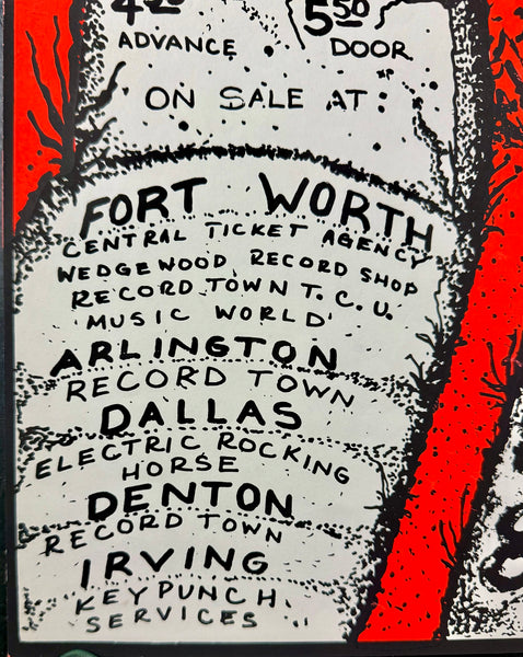 AUCTION - AOR 4.161 - Grateful Dead - 1970 Day-Glo Poster - Panther Hall Texas - Near Mint