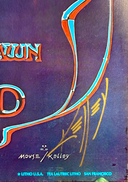 AUCTION - AOR 4.38 - Grateful Dead -  "Blue Rose" - Mouse & Kelley SIGNED - 1978 Poster - Winterland - Near Mint Minus - SF Rock Posters & Collectibles