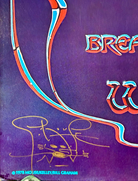 AUCTION - AOR 4.38 - Grateful Dead -  "Blue Rose" - Mouse & Kelley SIGNED - 1978 Poster - Winterland - Near Mint Minus - SF Rock Posters & Collectibles