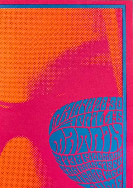 AUCTION - Neon Rose 12 - Chambers Bros. - Victor Moscoso - 1967 Poster - The Matrix - Near Mint - SF Rock Posters & Collectibles