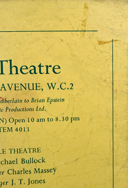 AUCTION - Jimi Hendrix - 1967 Program - Saville Theater London - Very Good