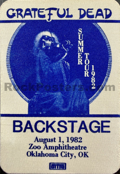 AUCTION - Grateful Dead - Vintage Backstage Passes -  1980-82  - Lot of 6 - Multi Venues - Excellent