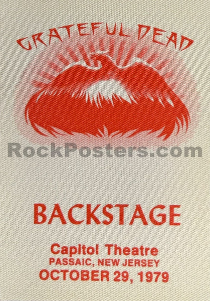 AUCTION - Grateful Dead - Vintage Backstage Passes - 1978-79 - Lot of 5 - Excellent