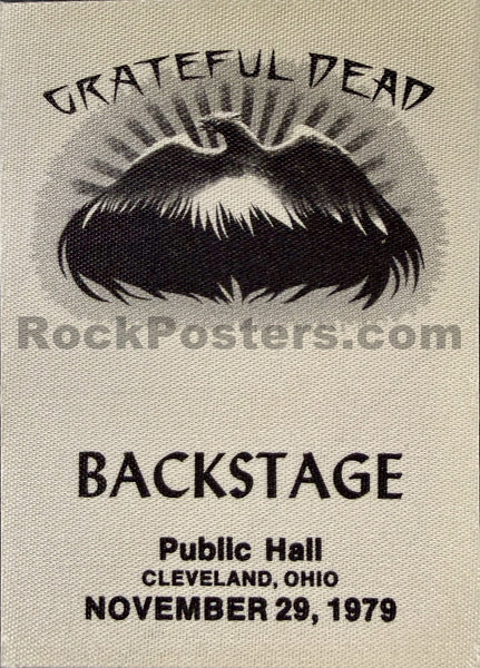 AUCTION - Grateful Dead - Vintage Backstage Passes - 1978-79 - Lot of 5 - Excellent