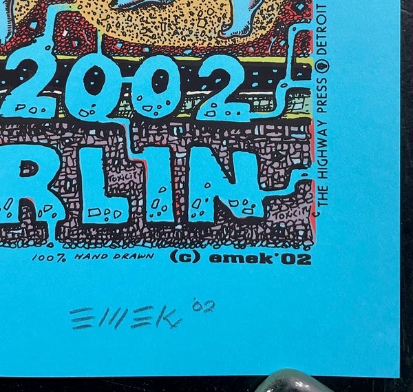 AUCTION - Emek - System of a Down - Berlin '02 - Blue Variant Edition - Near Mint