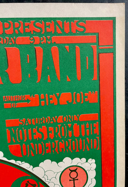 AUCTION - AOR 2.221 - Steve Miller Band - Straight Theater - 1967 Poster  - Excellent
