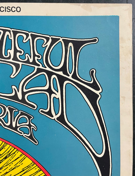 AUCTION - BG-171 - Grateful Dead - Jefferson Airplane - Randy Tuten Signed - 1969 Poster - Winterland - Very Good