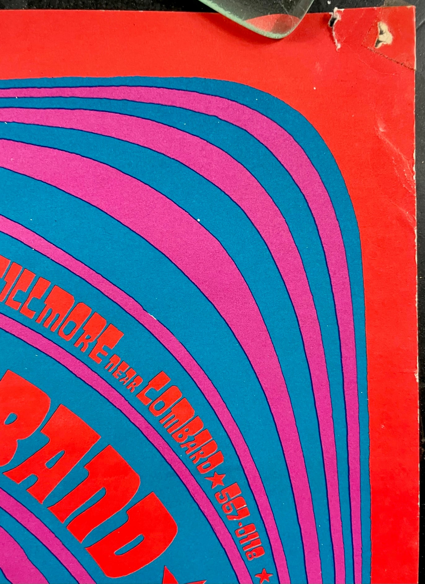 iri neon ポスター Neon Rose 1-RP-2 - Junior Wells - Victor Moscoso - 1967 Poster