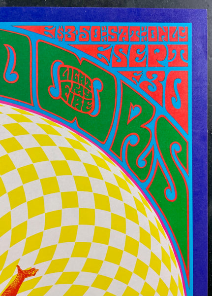 AUCTION - FD-84 - The Doors - Capt. Beefheart - Bob Schnepf - 1967 Poster - Denver, CO - Near Mint Minus