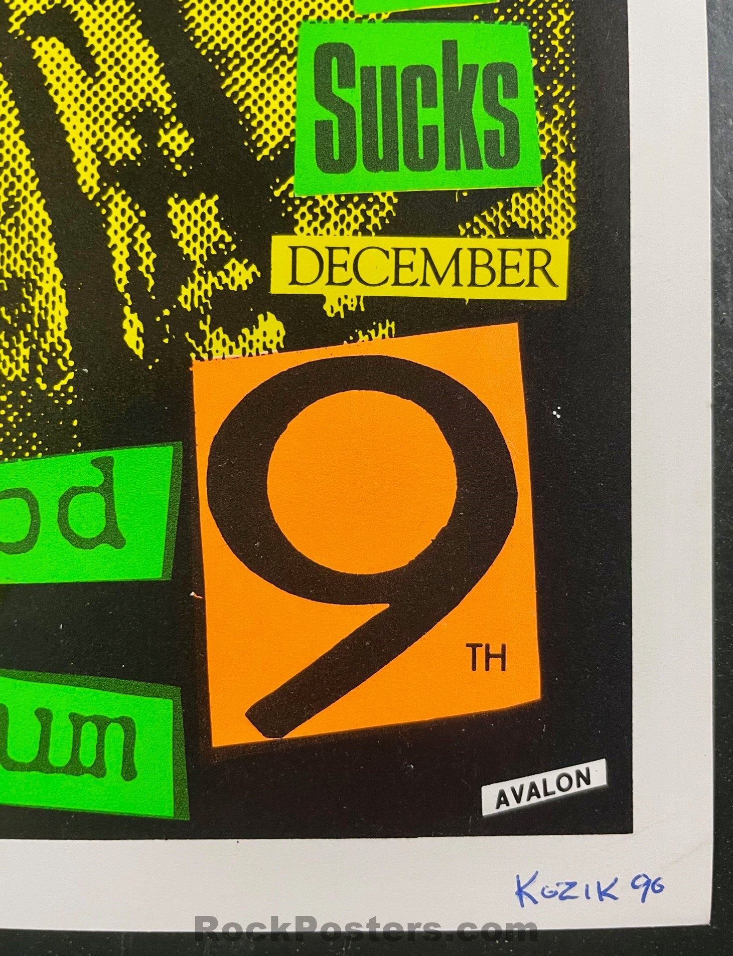 AUCTION - Iggy Pop - Frank Kozik Signed - 1990 Poster - Hollywood AUCTION - Iggy Pop - Frank Kozik Signed - 1990 Poster - Hollywood